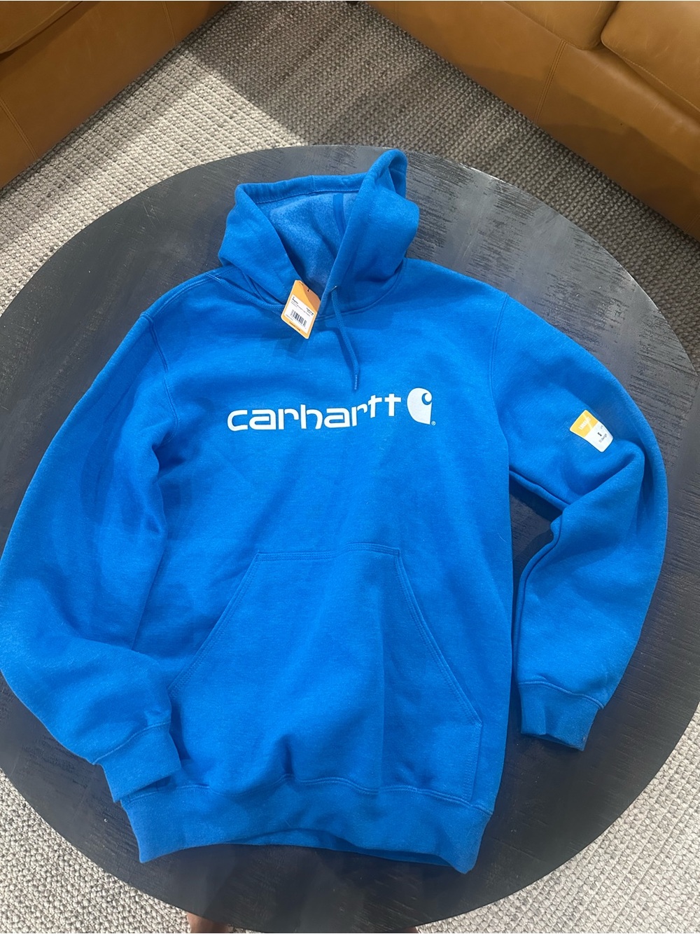 Carhartt Electric Blue Logo Pullover Hoodie